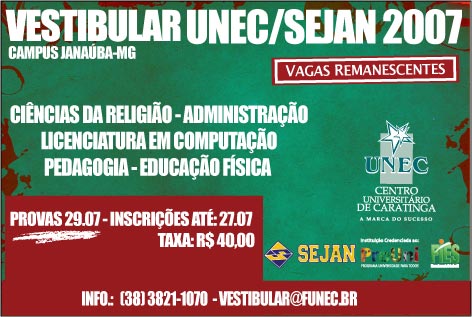 Processo Seletrivo FUNEC