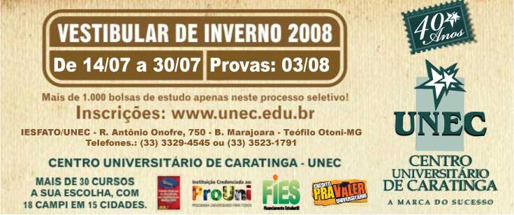 Processo Seletrivo FUNEC